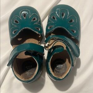 Livie and Luca green patent leather shoes